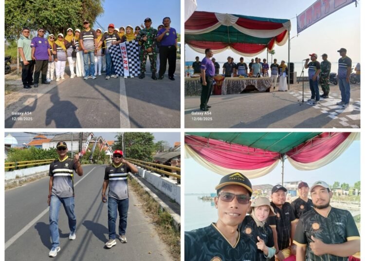 No Sound Horeg No Tawuran !! Camat dan Kapolsek Ujungpangkah Membersamai Masyarakat Jalan Kaki 7 Km Semarakkan HUT RI