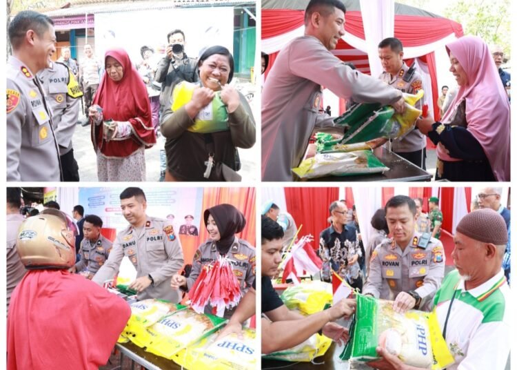 Ribuan Warga Gresik Sumringah Dapat Beras Murah: Terima Kasih, Pak Kapolres !!
