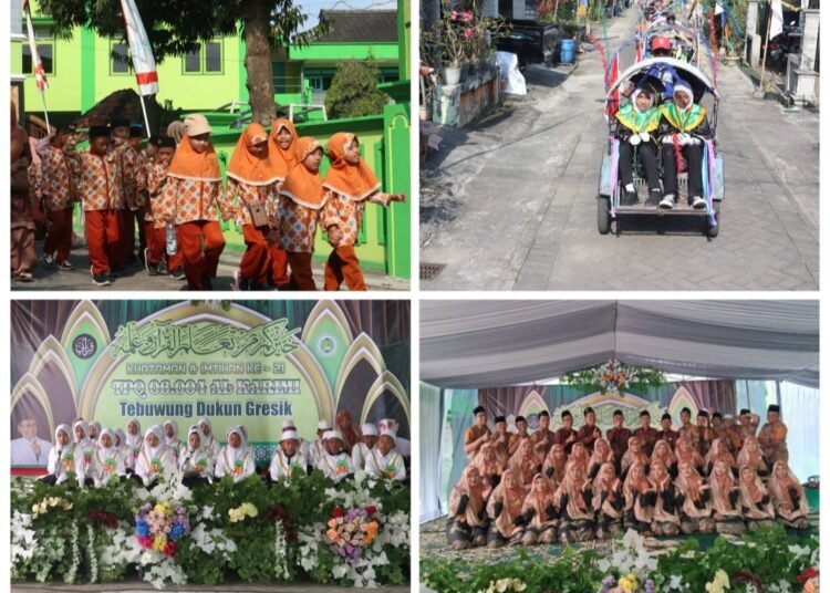TPQ Ponpes Alkarimi Gresik Sukses Gelar Khataman Imtihan ke-21 serta Kirab Pawai Ta’aruf Tahun 2025