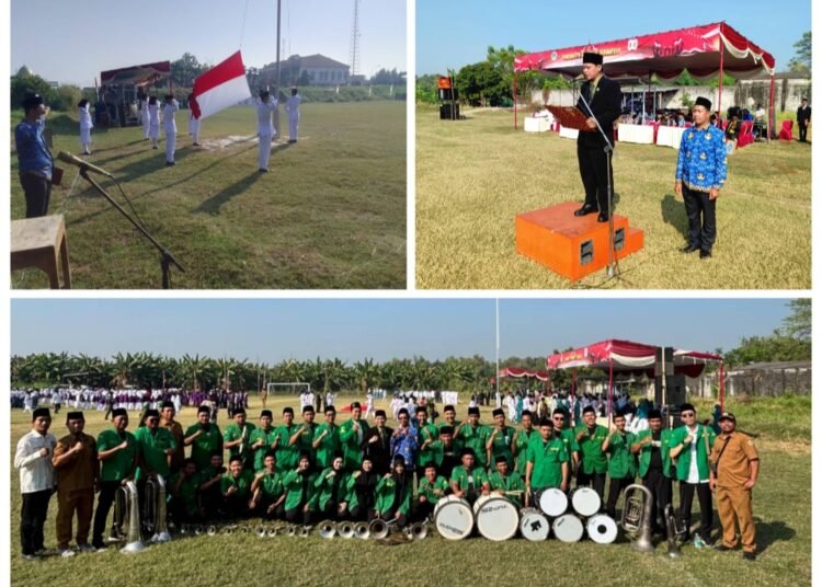 Upacara Detik Detik Proklamasi Kemerdekaan HUT RI 80 Kecamatan Dukun Berlangsung Sukses Diiringi Korsik Live GP Ansor