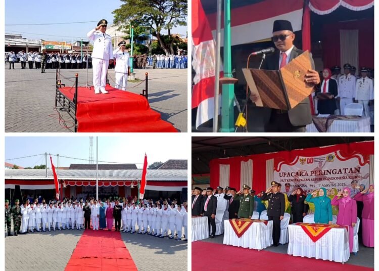 Kecamatan Bungah Sukses Peringati HUT RI: Khusnul Fiqhan DPRD Gresik Bacakan Teks proklamasi
