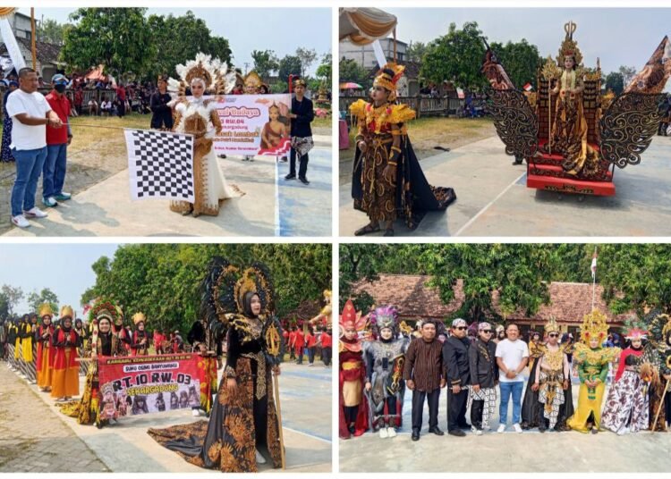 Meriah !! Warga Sekargadung Dukun Guyub Rukun Meriahkan Karnaval Budaya Semarakkan HUT Kemerdekaan RI