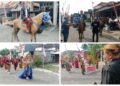 Semarakkan HUT RI, Kades Pinggir Balongpanggang Menunggang Kuda dalam Gelaran Festival Budaya