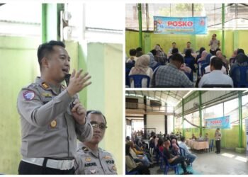 HUT Lalu Lintas ke-70, Polres Gresik Gelar Kampung Tertib Lalu Lintas di Sukorejo Kebomas