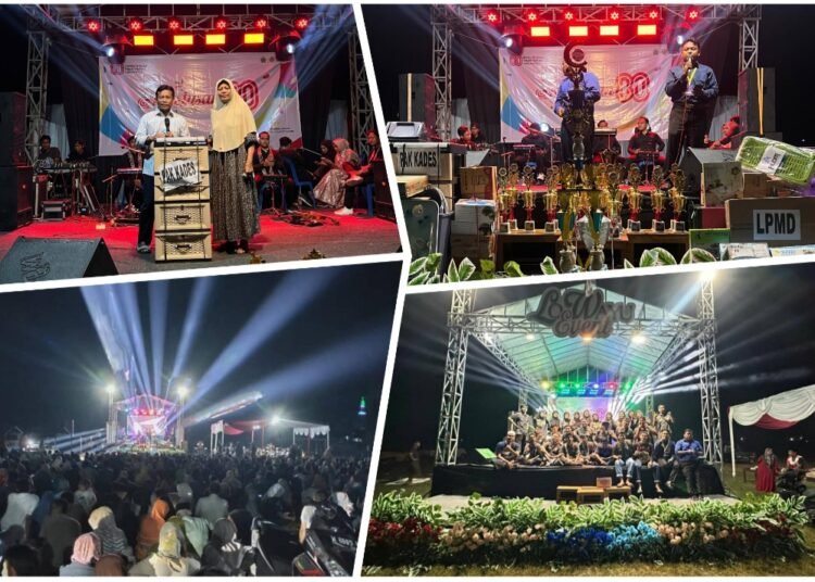 Musik Gambus El-Zeega dan Bagi-bagi Doorprize Jadi Malam Puncak Penutupan Perayaan HUT RI Desa Lowayu