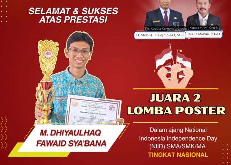 Fisipol Unesa Gelar Lomba Poster Tingkat Nasional, Siswa MAN 1 Gresik Sabet Juara 2 Singkirkan Ratusan Peserta
