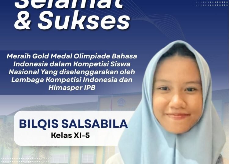 Wow, BIlqis Salsabila Harumkan MAN 1 Gresik Raih Medali Emas Olimpiade Bahasa Indonesia Tingkat Nasional