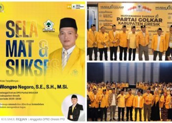 Kejutan Politik !! Wongso Negoro Resmi Pimpin Golkar Gresik Gantikan Ahmad Nurhamim