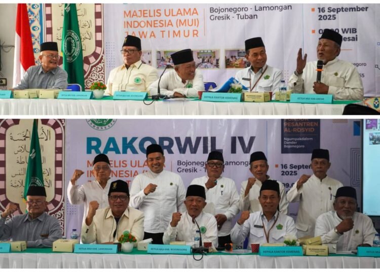 Hadiri Rakorwil IV MUI Jatim di Bojonegoro, KH. Ainur Rofiq Thoyyib Tekankan Semangat Wata’awanu ‘alal Birri Wattaqwa
