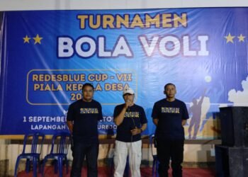Serunya Turnamen Bola Voli Redesblue Cup VII Piala Kepala Desa Bulurejo Benjeng