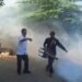 Berantas Demam Berdarah, Pemdes Boboh Menganti Lakukan Fogging Massal