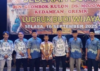 Jaga Tradisi dan Kerukunan Warga, Pemdes Mojowuku Kedamean Gelar Hiburan Rakyat Kesenian Ludruk