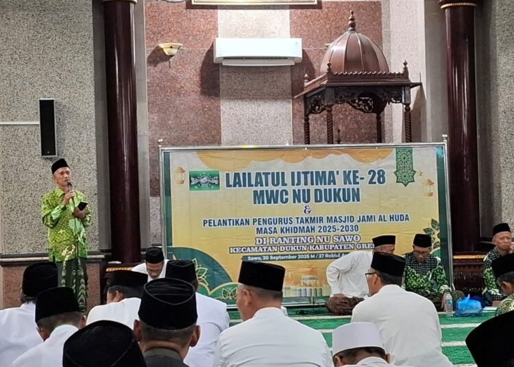 Momen Maulid Nabi Muhammad SAW, MWCNU Dukun Gelar Lailatul Ijtima’ ke-28 di Ranting Sawo