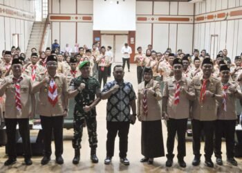 Dandim Gresik Tegaskan Siap Bersinergi Bersama Gerakan Pramuka Bentengi Generasi Muda
