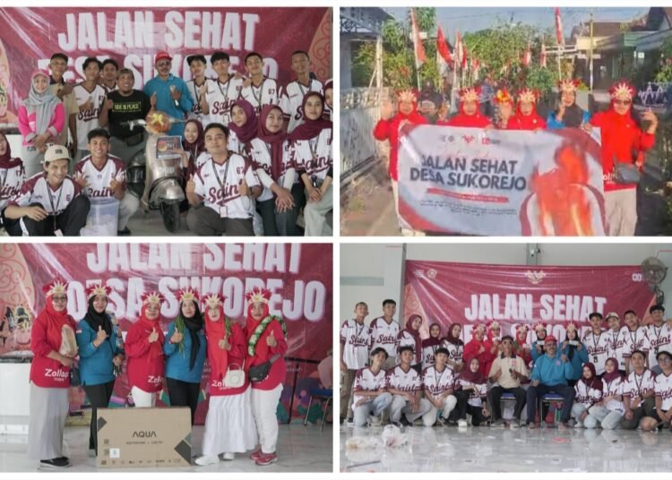 Bersama Kartar Jobuger, Pemdes Sukorejo Bungah Sukses Gelar Jalan Sehat Semarakkan HUT RI