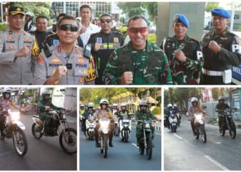 Kapolres Bersama Dandim 0817/Gresik Pimpin Patroli Gabungan Skala Besar Pastikan Keamanan dan Kenyamanan Masyarakat