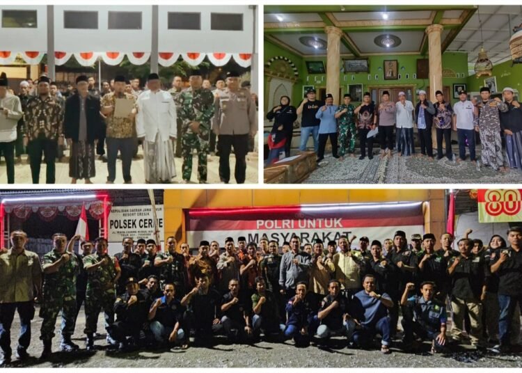 Kompak !! Muspika Bersama Elemen Masyarakat se-Kabupaten Gresik Deklarasi Siap Jaga Gresik Damai