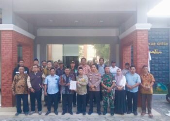 Warga NU Cerme Teguhkan Komitmen Jaga Harkamtibmas Bersama Forkopimcam Ciptakan Gresik Damai