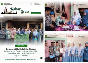 Istiqomah Tebar Kebaikan, Majlis Taklim At-Thoyyibah di Desa Kertosono Resmi Jadi Mitra KUA Sidayu