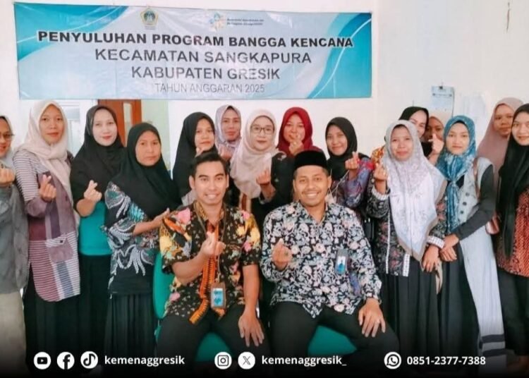 Perkuat Pelayanan Nikah, KUA Sangkapura Bawean Bersama Dinas KBPPPA Gelar Penyuluhan Program Bangga Kencana
