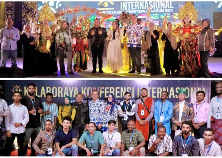 Investasi Gresik Mendunia, Pascasarjana UNAIR Gelar The 9th ICPS Kolaboraya Konferensi Internasional Disambut Tarian Tradisional IGTKI 