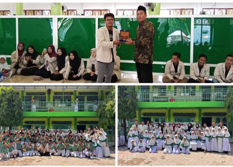 Tangis Haru Warnai Perpisahan Mahasiswa KKN UQ Bungah di MI Alkarimi Tebuwung