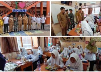Dukung Kesehatan Generasi Muda, TNI Hadir Dampingi Pembagian Makanan Bergizi Gratis untuk 969 Siswa SMPN 1 Gresik