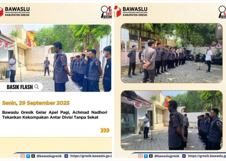 Ketua Bawaslu Gresik Achmad Nadhori Tekankan Kebersamaan dan Kekompakan seluruh Jajaran Tanpa Sekat