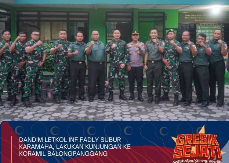 Rajin Sambang Prajurit, Dandim 0817/Gresik Kunjungi Koramil 0817/09 Balongpanggang
