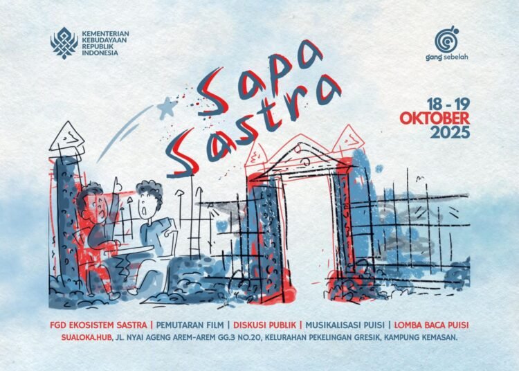 Yayasan Gang Sebelah Perkuat Ekosistem Sastra di Gresik lewat Sapa Sastra 2025: Gelar Diskusi, Pertunjukan Seni, hingga Kompetisi Literasi