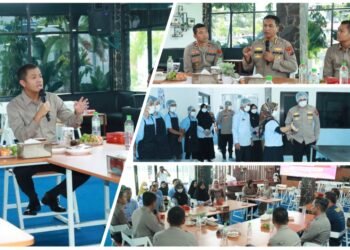 Kapolres Gresik Bersama Itwasda Polda Jatim Komitmen Jaga Kualitas dan Kebersihan Program Makanan Bergizi Gratis