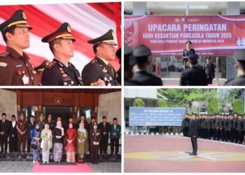 Upacara Peringatan Hari Pancasila, Kapolres Gresik: Momentum Perekat Bangsa Menuju Indonesia Raya