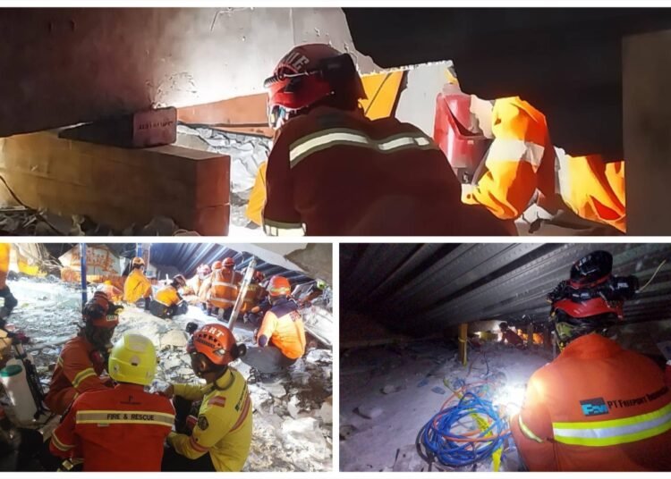 PT Freeport Kerahkan Tim Tanggap Darurat Bantu Penyelamatan Korban Runtuhnya Bangunan Ponpes Al- Khoziny
