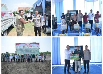 Dukung Swasembada Pangan Nasional, Polres Gresik Tanam Jagung Serentak dan Luncurkan Gudang Ketahanan Pangan