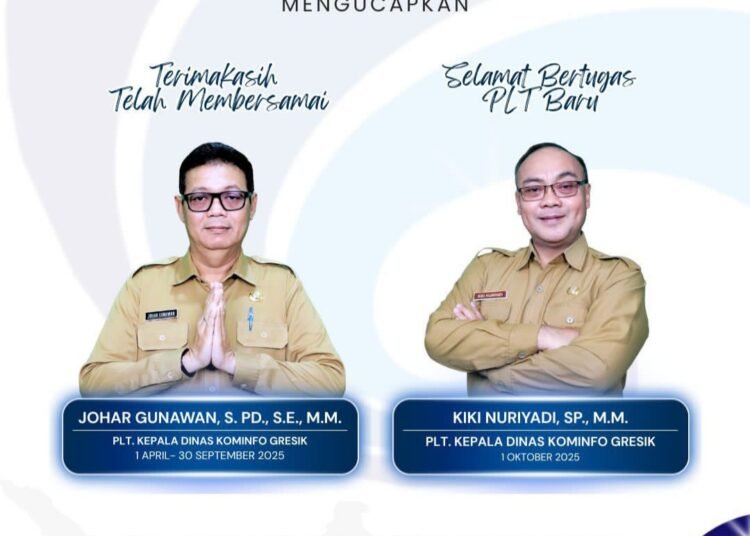 Jabat Plt. Kepala Dinas Kominfo Gresik, Mantan Camat Bungah Siap Berikan Pengabdian Terbaik