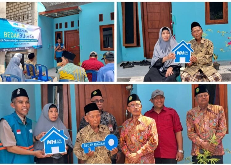 Air Mata Tumpah di Tengah Terik Matahari saat Penjual Pentol Keliling Dapat Bantuan Rumah Layak Huni dari NH dan BMT Mandiri Sejahtera