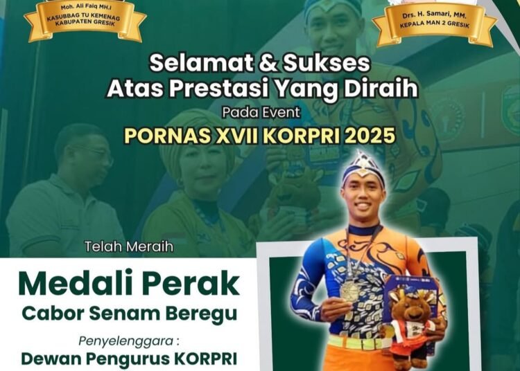 Guru Penjaskes MAN 2 Gresik Ukir Prestasi Gemilang di Palembang PORNAS XVII KORPRI 2025