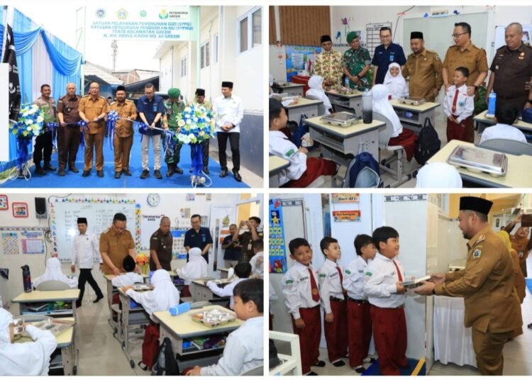 Dukung MBG, Bupati dan Wabup Gresik Penuh Kebersamaan Resmikan SPPG di Yayasan PPNU Trate