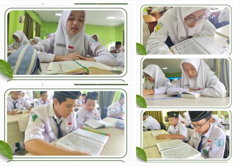 Subhanallah !! MTsN 1 Gresik Istiqomah Awali Aktivitas Pembelajaran dengan Qiro’atul Qur’an