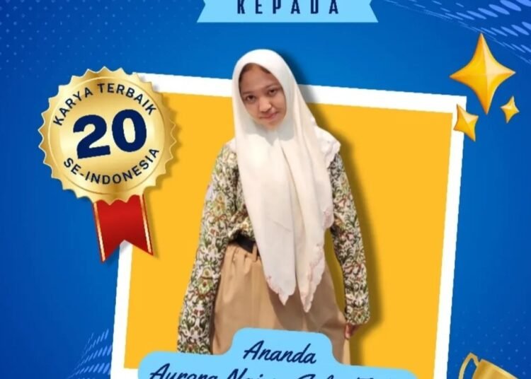 Istimewa !! Aurora Najwa Siswa SMPN 4 Gresik Raih 20 Karya Terbaik se-Indonesia