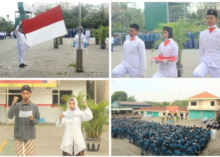 SMK PGRI 1 Gresik Penuh Semangat Kebersamaan Gelar Upacara Sumpah Pemuda ke-97
