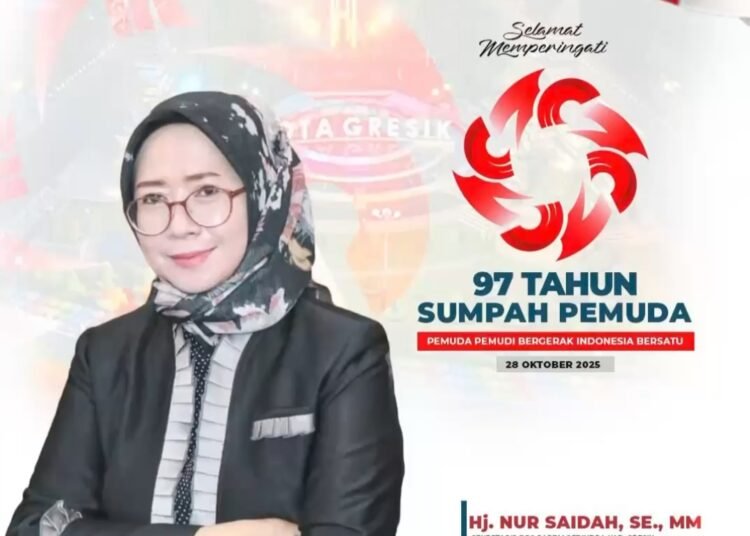 Sumpah Pemuda, Ketua Fraksi Gerindra DPRD Gresik Teguhkan Komitmen: Pemuda Pemudi Bergerak, Indonesia Bersatu!