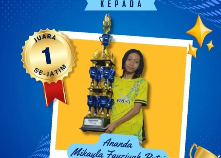 Congratulation !! Mikayla Fauziyah Putri Siswa SMPN 4 Raih Double Winner di Ajang Renang Jatim Open 2025
