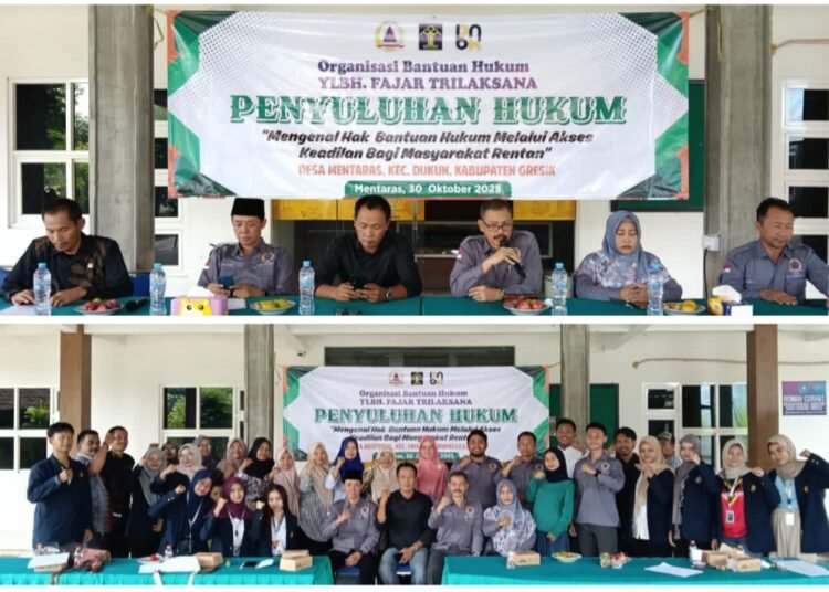 Meretas Jalan Keadilan bagi Masyarakat, Pemdes Mentaras Dukun Gandeng YLBH FT Gelar Penyuluhan Hukum