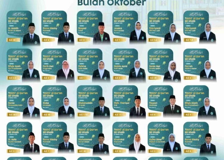 Cetak Generasi Qur’ani !! Inilah Prestasi Peserta Didik MATQ Sunanul Muhtadin Bidang Tasmi’ Al-Qur’an di Bulan Oktober 2025
