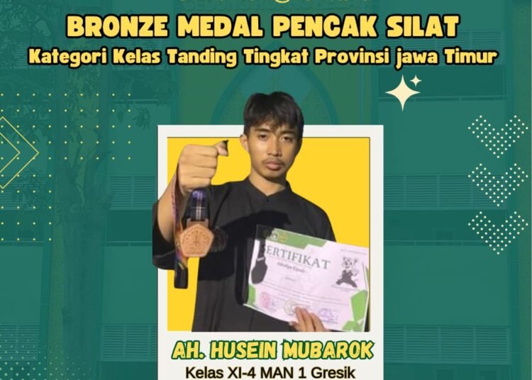 Lagi, Pesilat Muda MAN 1 Gresik Sabet Bronze Medali di Ajang Pagar Nusa Benteng Ulama Cup Tingkat Jawa Timur