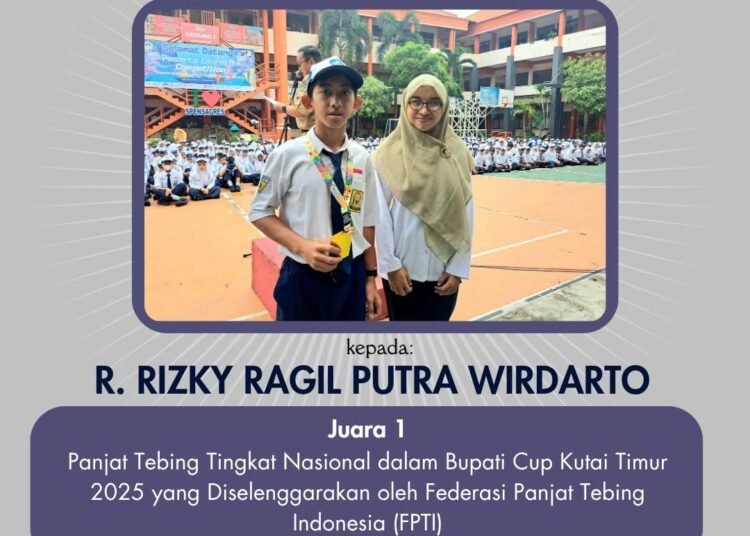 Jooss !! Siswa SMPN 1 Gresik Raih Juara 1 Panjat Tebing Tingkat Nasional