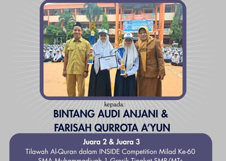 Dua Siswa Hebat Spensagres Raih Juara 2 dan 3 Tilawah Al-Qur’an Tingkat Kabupaten