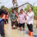 Tinjau Banjir di Desa Glindah, Wabup Gresik Tegaskan Perbaikan Tanggul Kali Lamong Dilakukan Segera