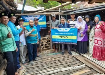 Tingkatkan Kesejahteraan Masyarakat, BMT Mandiri Sejahtera Bersama Nurul Hayat Salurkan Bantuan 50 Ekor Kambing